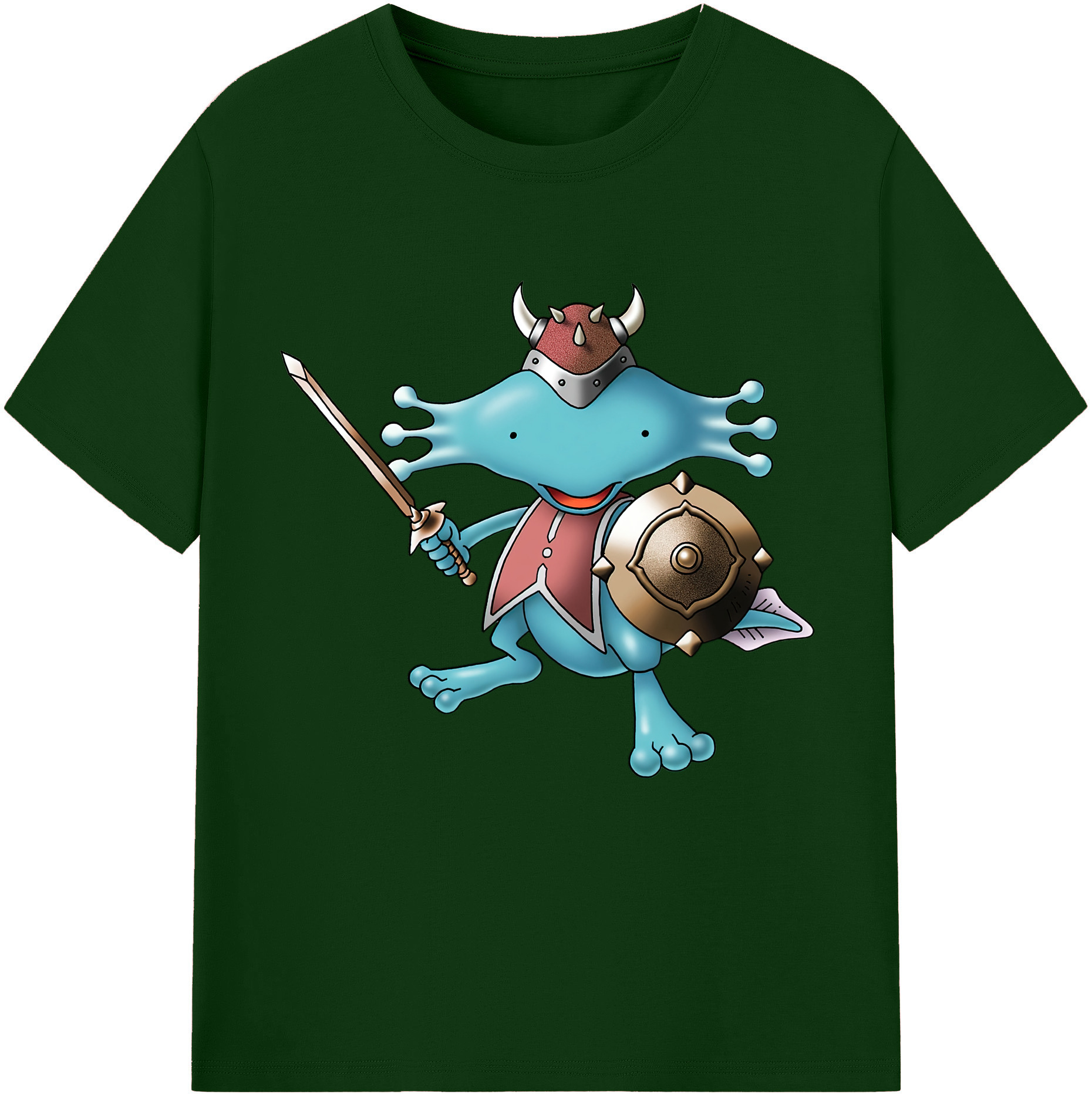 （画像用） ドラゴンクエスト Doragon Kuesuto Dragon Quest 綿100％半袖Tシャツ（フロントプリント）